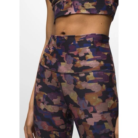 Prana Impresa 7/8 Leggings 2046021 purple blue abstract print - Picture 2 of 9